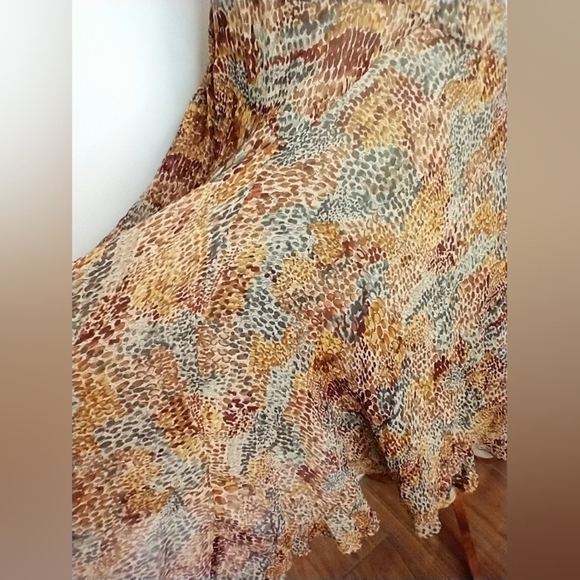 VINTAGE RAYON FULL SKIRT - Picture 5 of 6